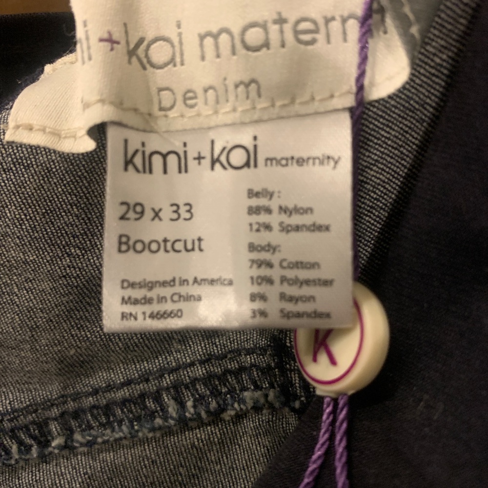 Kimi & Kai boot cut maternity jeans - Picture 5 of 5